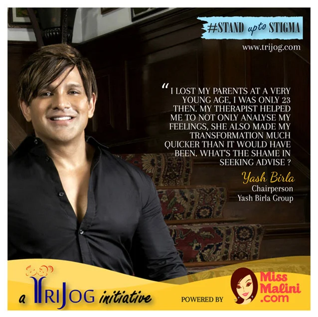Yash Birla quote on mental health, Stand Up to Stigma campaign by Trijog