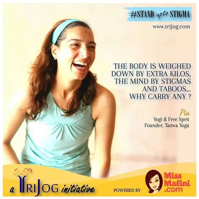 Quote on body image and stigma, Stand Up to Stigma campaign by Trijog